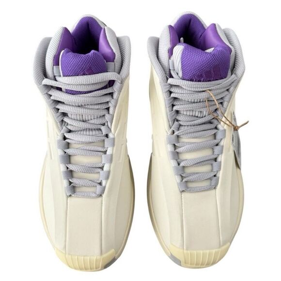 Adidas Crazy 1 Cream White Purple Basketball Shoes Men\'s 7.5 NWT IG3735 Kobe main image 13
